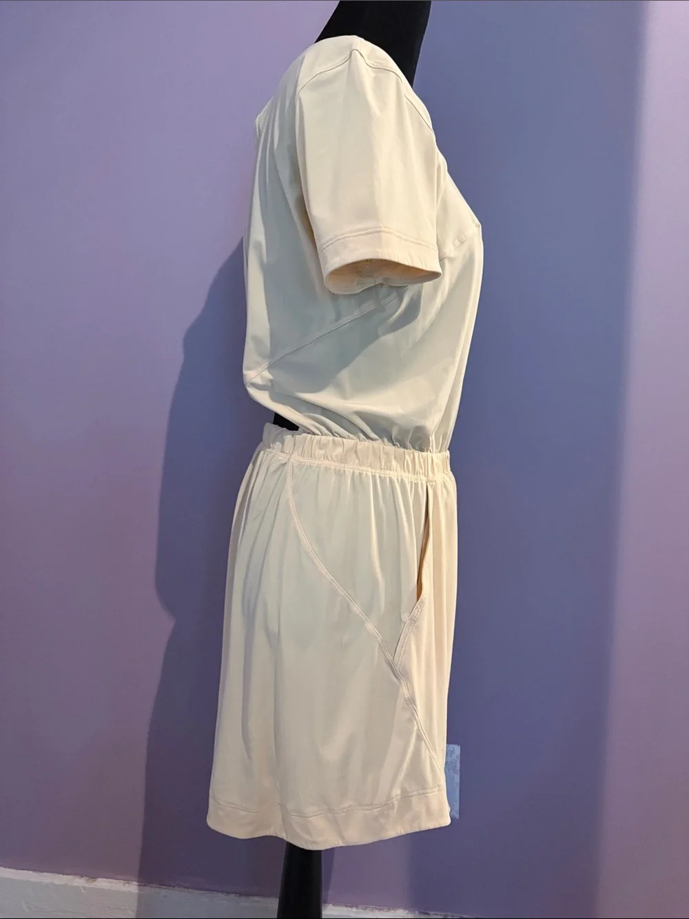 lululemon athletica Pale Yellow Short Sleeve Romper size 6